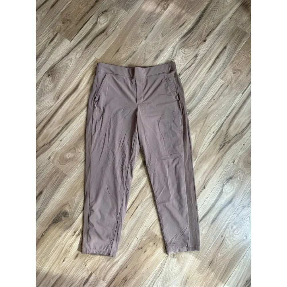 Athleta Brooklyn Mid Rise Ankle Pant Taupe Brown Size 14